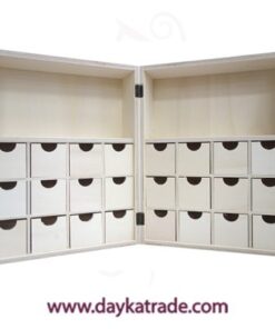 Caja armarito con 24 cajoncitos