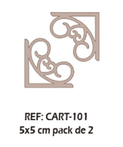 Set Dos esquineras corazón