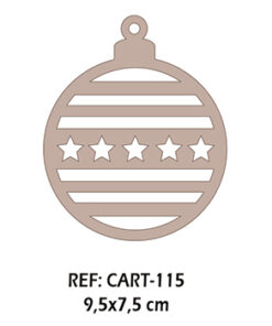 Bola navidad estrellas