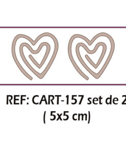 Clip Corazón. Set de 2