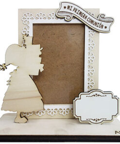 PORTAFOTOS COMUNIÓN NIÑA PEANA