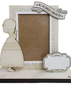 PORTAFOTOS COMUNIÓN NIÑA PEANA