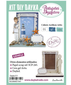 PORTAFOTOS COMUNIÓN NIÑO PEANA