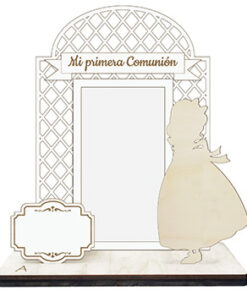 PORTAFOTOS COMUNIÓN NIÑA REJILLA