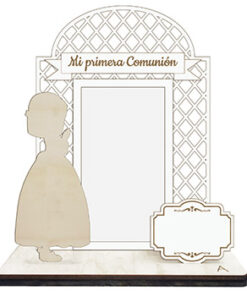 PORTAFOTOS COMUNIÓN NIÑA REJILLA