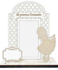 PORTAFOTOS COMUNIÓN NIÑA REJILLA