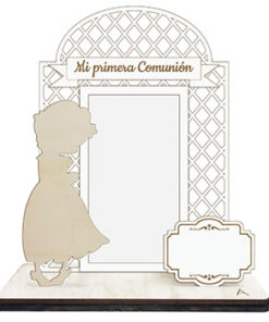 PORTAFOTOS COMUNIÓN NIÑA REJILLA