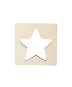 CUADRADO CON HUECO DE CORAZÓN EN MADERA