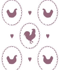 Stencil A4 Dayka Gallos y gallinas