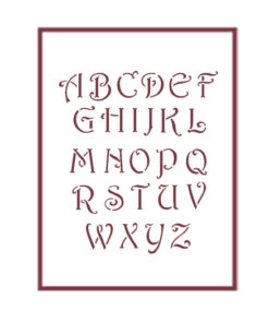 Stencil A4 Dayka “ABECEDARIO”