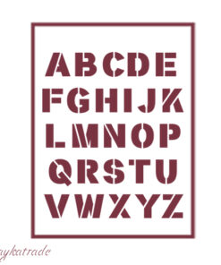 Stencil A4 Dayka “ABECEDARIO”