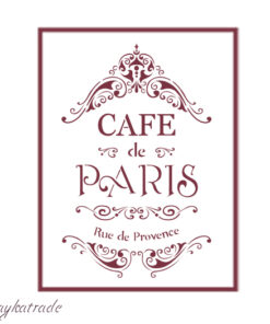 Stencil A4 Dayka “CAFE DE PARIS”