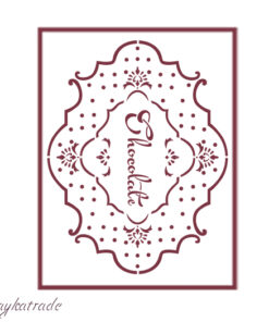 Plantillas de estarcido A4 Dayka “ETIQUETA CHOCOLATE”