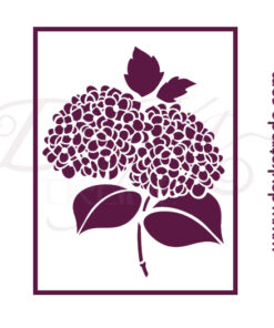 Plantillas de estarcido A4 Dayka “FLORES HORTENSIA”