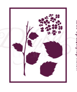 Plantillas de estarcido A4 Dayka “FLORES HORTENSIA”