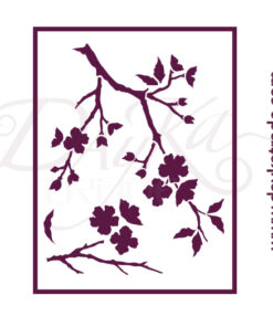 Plantillas de estarcido A4 Dayka “FLORES CEREZO”