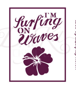Plantillas de estarcido A4 Dayka “FLOR SURF”