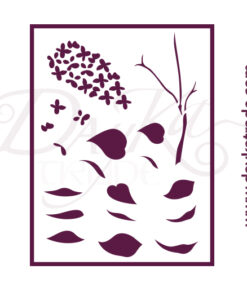 Plantillas de estarcido A4 Dayka “FLOR LILA”
