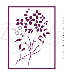 Plantillas de estarcido A4 Dayka “FLOR” ART STENCIL