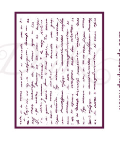 Plantillas de estarcido A4 Dayka “FONDO ESCRITO”