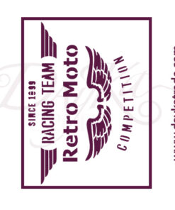 Plantillas de estarcido A4 Dayka. Texto motos “Retro moto”