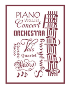 Stencil A3 Dayka “MUSICA TEXTOS”