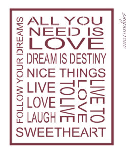 Stencil A3 Dayka “TEXTO”