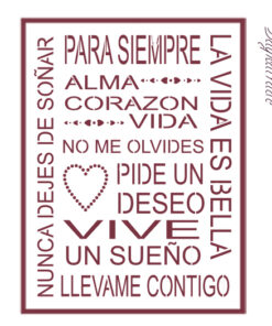 Stencil A3 Dayka “TEXTO”