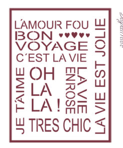 Stencil A3 Dayka “TEXTO”