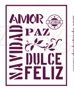 PLANTILLA DE ESTARCIDO PARA DECORAR “NAVIDAD”