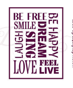 3329 Stencil A4 Dayka LETRAS