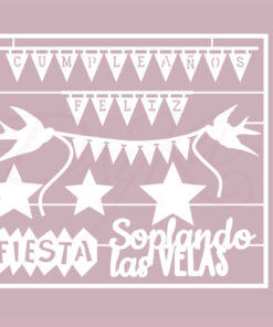 BANDERINES CUMPLEAÑOS FELIZ