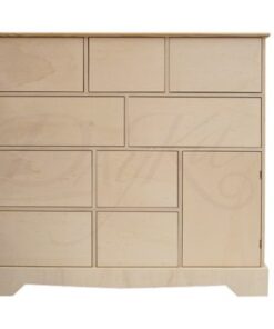 CÓMODA 1 PUERTA Y 9 CAJONES