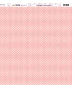 Tela para Scrapbooking – Lunares coral