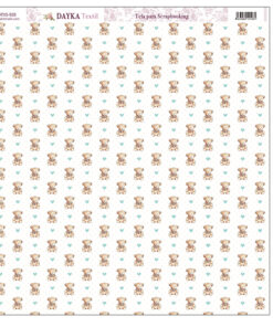 Tela para Scrapbooking – Osos con corazones