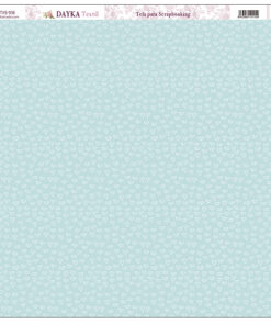 Tela para Scrapbooking – Fondo azul con corazones