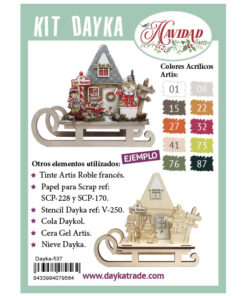 Trineo niños con casita