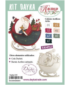 KIT DIY DAYKA PAPA NOEL CON TRINEO