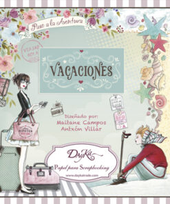 Block 24 hojas “VACACIONES” 20×20 cm aprox.