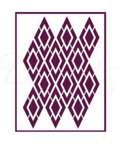 Stencil A4 Dayka fondo geométrico de rombos