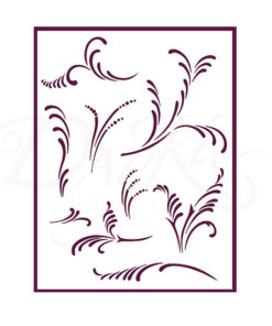 Stencil A4 Dayka Patrón de ramas