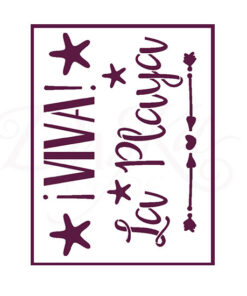 Stencil A4 Dayka !Viva la Playa!