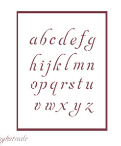 Stencil A5 Dayka “ABECEDARIO”