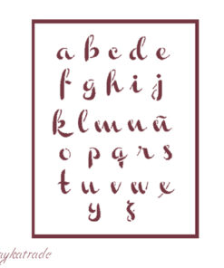 Stencil A5 Dayka “ABECEDARIO”