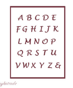 Stencil A5 Dayka “ABECEDARIO”