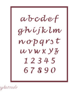 Stencil A5 Dayka “ABECEDARIO”