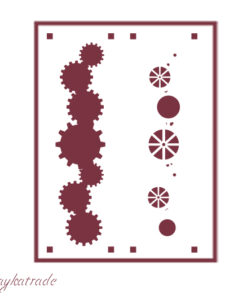 Stencil A5 Dayka “ENGRANAJES”
