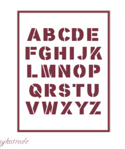 Stencil A5 Dayka “ABECEDARIO”