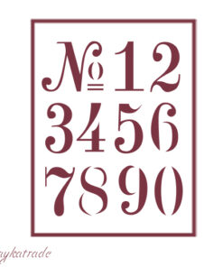 Stencil A5 Dayka NÚMEROS