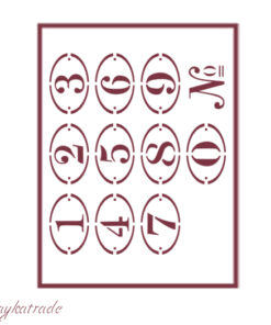 Stencil A5 Dayka NÚMEROS